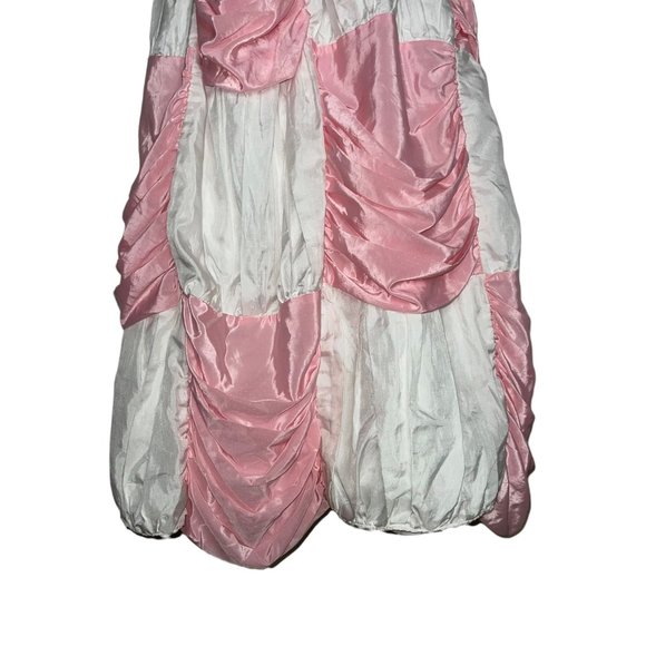 Vintage Bows Belles England Ballroon Dress Girls 12 Rare Patchwork Victorian - Picture 9 of 12